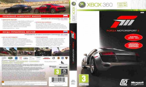 Игра Forza Motorsport 3, Xbox 360, 176-100, Баград.рф